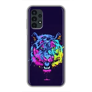 Силіконовий бампер з картинкою звірів для Samsung Galaxy A13 (4G) (Тигр-Арт)