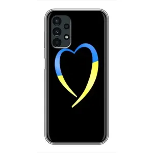 Силиконовый Чехол на Samsung Galaxy A13 (4G) (Я-Украина) (Украинское сердце)