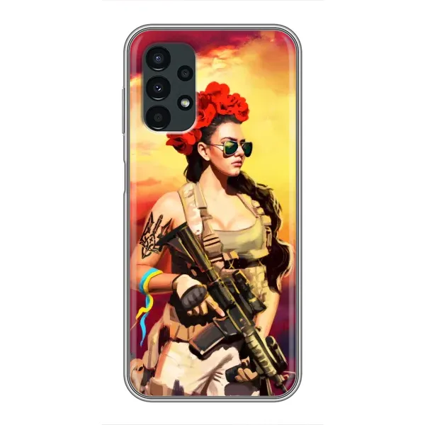Чехол с рисунком «Женщина солдат» для Samsung Galaxy A13 (4G) Чехол с рисунком «Женщина солдат» для Samsung Galaxy A13 (4G)