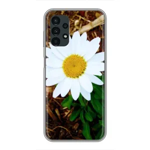 Чехол с ромашками на Samsung Galaxy A13 (5G) (Белая ромашка)
