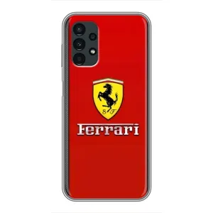 Силіконовий бампер з картинкою машини на Samsung Galaxy A13 (5G) (Ferrari Logo)