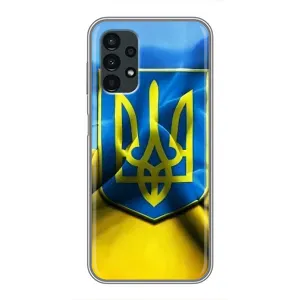 Чехол с картинкой (Патриотический ГЕРБ) на Samsung Galaxy A13 (5G) (Герб и Флаг Украины)