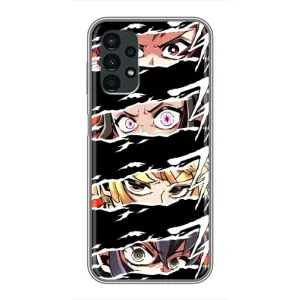 Силиконовые чехлы с глазами Anime для Самсунг Галакси А13 (5G) (Глаза на чорном)