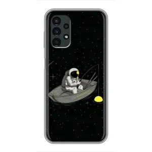 Силіконовый Чохол з принтом "Космонавти" на Samsung Galaxy A13 (5G) (Космонавт на рибалці)