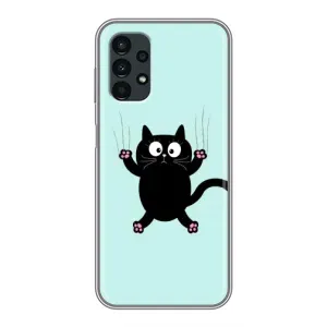 Силіконовий чохол з котиком для Samsung Galaxy A13 (5G) (Падаючий кіт)