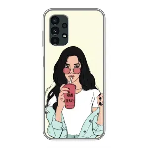Силіконовый Чохол на Samsung Galaxy A13 (5G) з картинкой Модных девушек (З напоєм)