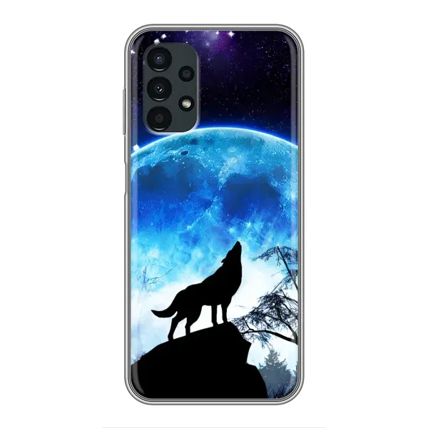 Чехол с рисунком «Воет на луну» для Samsung Galaxy A13 (5G) Чехол с рисунком «Воет на луну» для Samsung Galaxy A13 (5G)