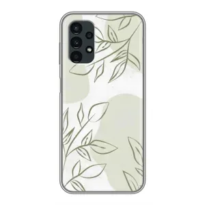Чехол цветочный дизайн для Samsung Galaxy A13 (5G) (Зелёный дизайн)