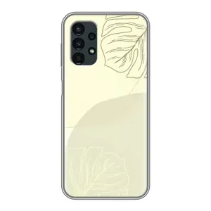 Чехол цветочный дизайн для Samsung Galaxy A13 (5G) (Зелёный фон)