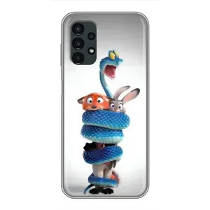 Силиконовый чехол с принтом Зоотрополіс для Samsung Galaxy A13 (5G) (Змея Зоо)