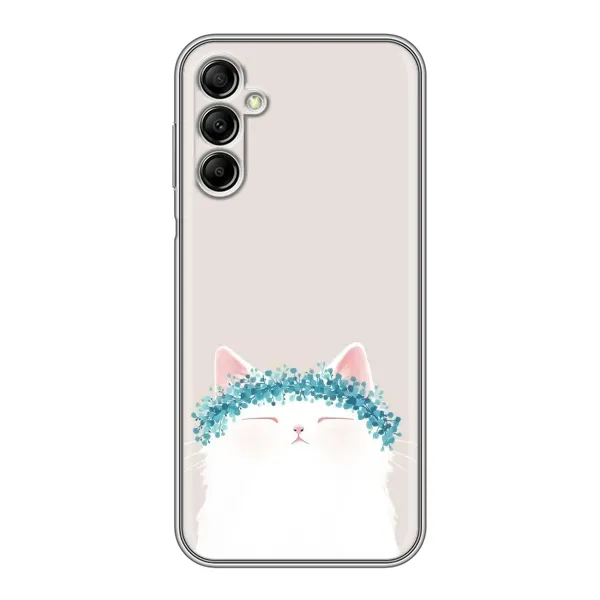 Чехол с рисунком «Белый котик» для Samsung Galaxy A14 5G Чехол с рисунком «Белый котик» для Samsung Galaxy A14 5G