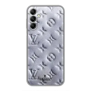 Текстурный Чехол Louis Vuitton для Самсунг Гелекси А14 (5G) (Белый ЛВ)