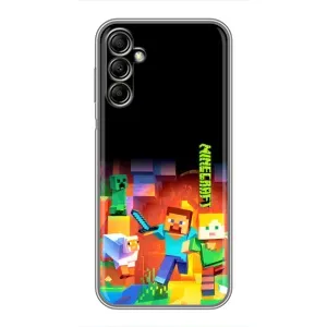 Чехлы для Samsung Galaxy A14 5G (Персонажи Майн Крафт) (Герой Майнкрафт)