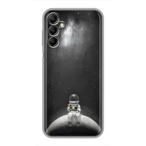 Силиконовый Чехол с принтом "Космонавты" на Samsung Galaxy A14 5G (Космонавт романтик)