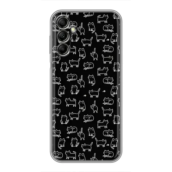 Чехол с рисунком «Котики на черном» для Samsung Galaxy A14 5G Чехол с рисунком «Котики на черном» для Samsung Galaxy A14 5G