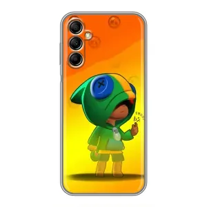 Чохол Бравл Старс для Samsung Galaxy A14 5G (LEON в кофті)