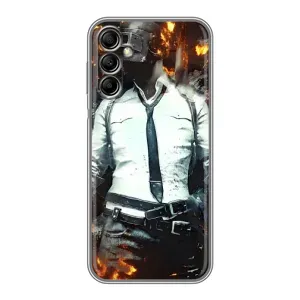 Силиконовый чехол с картинкой "Герой Pubg" на Samsung Galaxy A14 5G (Man Пубг)