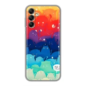 Силиконовый чехол с котиком для Samsung Galaxy A14 5G (Mew)