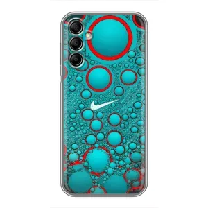 Силиконовый Чехол на Samsung Galaxy A14 5G с картинкой Nike (Найк зеленый)