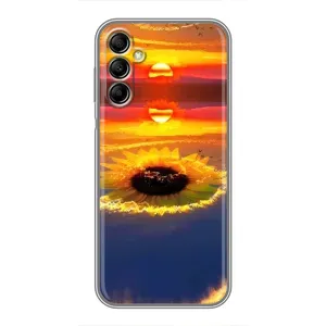 Чехлы с картинкой Подсолнухов для Самсунг Гелекси А14 (5G) (Небо подсолнух)
