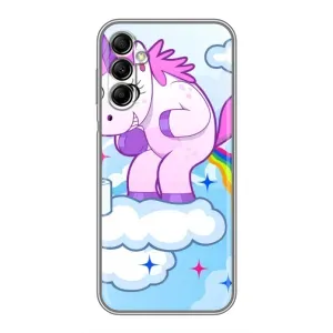 Чехол Unicorn на Samsung Galaxy A14 5G (Радуга единорожка)