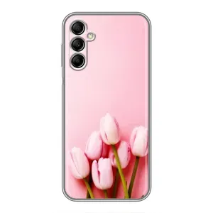 Чехлы с картинкой (Тюльпаны) на Самсунг Гелекси А14 (5G) (Розовые тюльпаны)