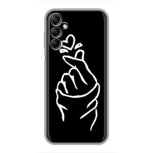 Чехлы (Знак сердечка) на Samsung Galaxy A14 5G (Сердце на черном)
