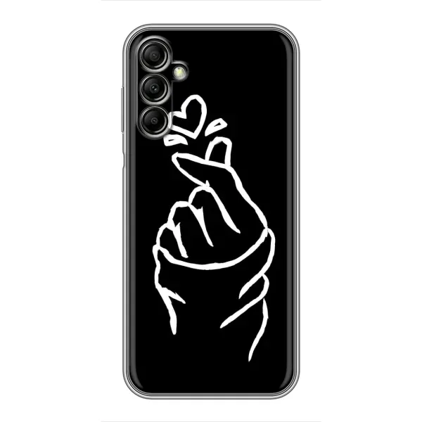 Чехол с рисунком «Сердце на черном» для Samsung Galaxy A14 5G Чехол с рисунком «Сердце на черном» для Samsung Galaxy A14 5G