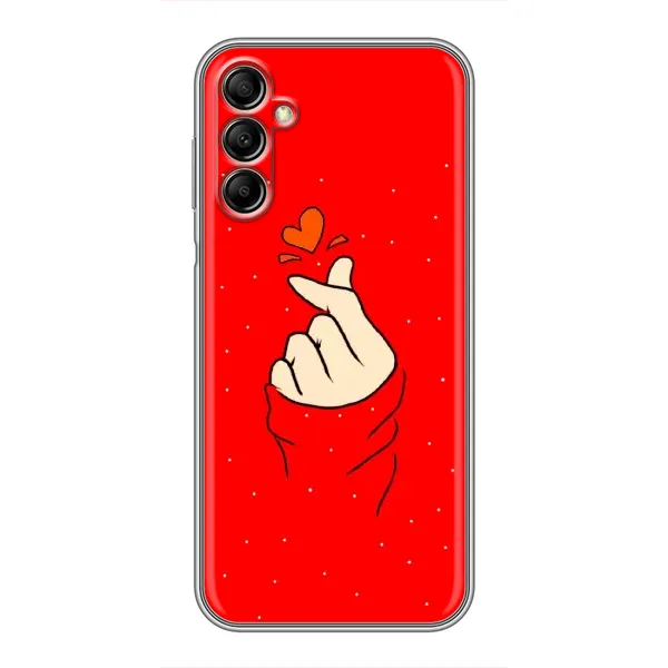 Чехол с рисунком «Сердце на красном» для Samsung Galaxy A14 5G Чехол с рисунком «Сердце на красном» для Samsung Galaxy A14 5G
