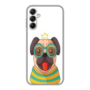Бампер для Samsung Galaxy A14 5G с картинкой "Песики" (Собака Король)
