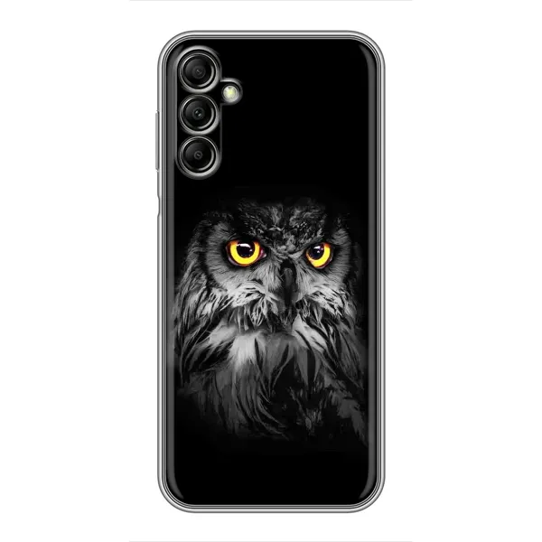Чехол с рисунком «Сова на чёрном» для Samsung Galaxy A14 5G Чехол с рисунком «Сова на чёрном» для Samsung Galaxy A14 5G