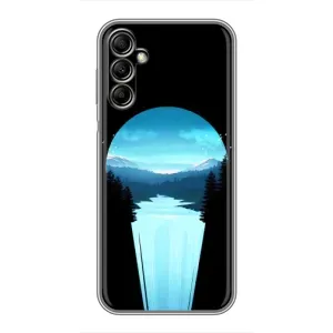 Летний Чехол на Samsung Galaxy A14 5G (Синий Водопад)