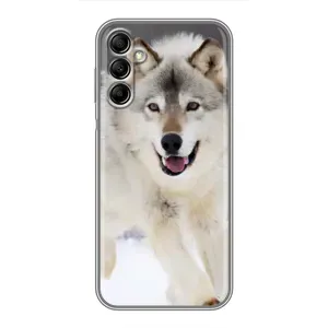 Чехол с Волком на Samsung Galaxy A14 5G (Волк на снегу)