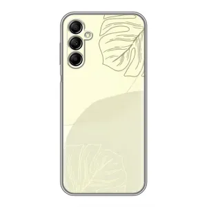 Чехол цветочный дизайн для Samsung Galaxy A14 5G (Зелёный фон)