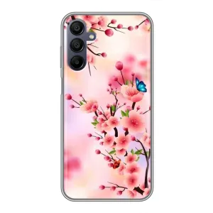 Чехол с принтом САКУРЫ на Samsung Galaxy A15 (A155) (Бабочки на сакуре)