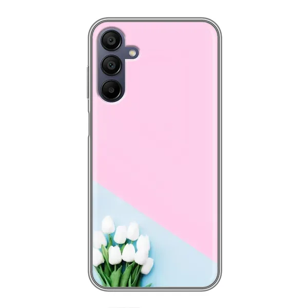 Чехол с рисунком «Белые тюльпаны» для Samsung Galaxy A15 (A155) Чехол с рисунком «Белые тюльпаны» для Samsung Galaxy A15 (A155)
