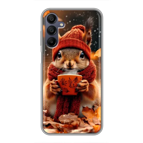 Чехол с рисунком «Белка с кофе» для Samsung Galaxy A15 (A155) Чехол с рисунком «Белка с кофе» для Samsung Galaxy A15 (A155)