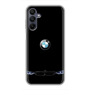 Силиконовый бампер с картинкой машины на Samsung Galaxy A15 (A155) (Черный BMW)