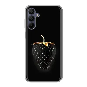 Чехол с изображением вкусной еды для Samsung Galaxy A15 (A155) (Чёрная клубника)