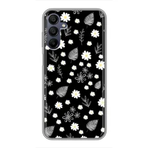Чехлы с тематикой "ЦВЕТЫ" на Samsung Galaxy A15 (A155) (цветение на чорном)