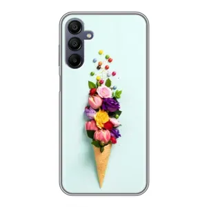 Чехлы с тематикой "ЦВЕТЫ" на Samsung Galaxy A15 (A155) (Цветок-мороженное)
