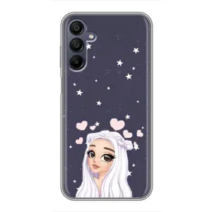 Чехол Стильные девушки на Samsung Galaxy A15 (A155) (Девушка и сердечки)