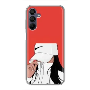 Силиконовый Чехол на Samsung Galaxy A15 (A155) с картинкой Стильных Девушек (Девушка Nike)