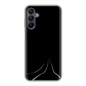 Чехол с картинками на черном фоне для Samsung Galaxy A15 (A155) (Дорога)