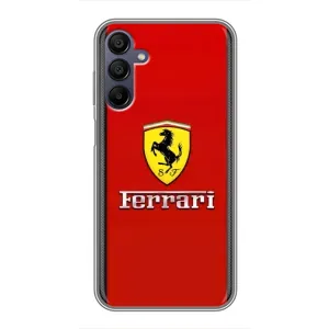 Силиконовый бампер с картинкой машины на Samsung Galaxy A15 (A155) (Ferrari Logo)