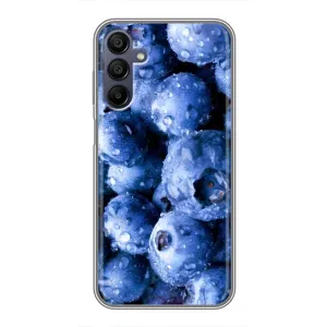 Чехол с изображением вкусной еды для Samsung Galaxy A15 (A155) (Голубика)