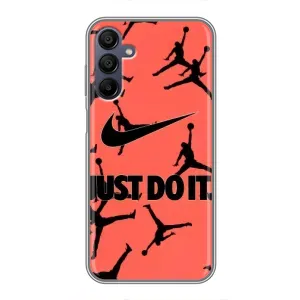 Силиконовый Чехол Nike Air Jordan на Самсунг Галакси А15 (А155) (Just Do It)