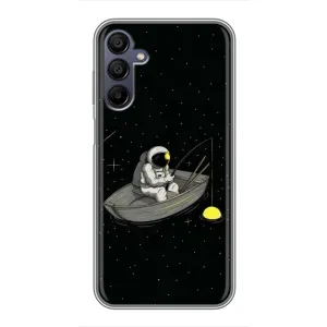 Силіконовый Чохол з принтом "Космонавти" на Samsung Galaxy A15 (A155) (Космонавт на рибалці)