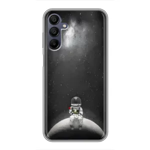 Силіконовый Чохол з принтом "Космонавти" на Samsung Galaxy A15 (A155) (Космонавт романтик)