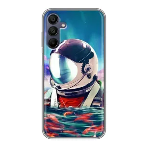 Силіконовый Чохол з принтом "Космонавти" на Samsung Galaxy A15 (A155) (Космонавт у воді)